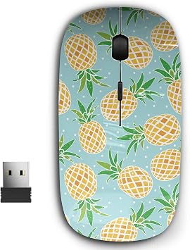 2.4G Ergonomic Portable USB Wireless Mouse for PC, Laptop, Computer, Notebook with Nano Receiver Pineapple