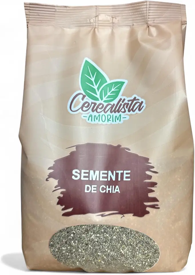 Semente de Chia Preta 1Kg - Cerealista Amorim