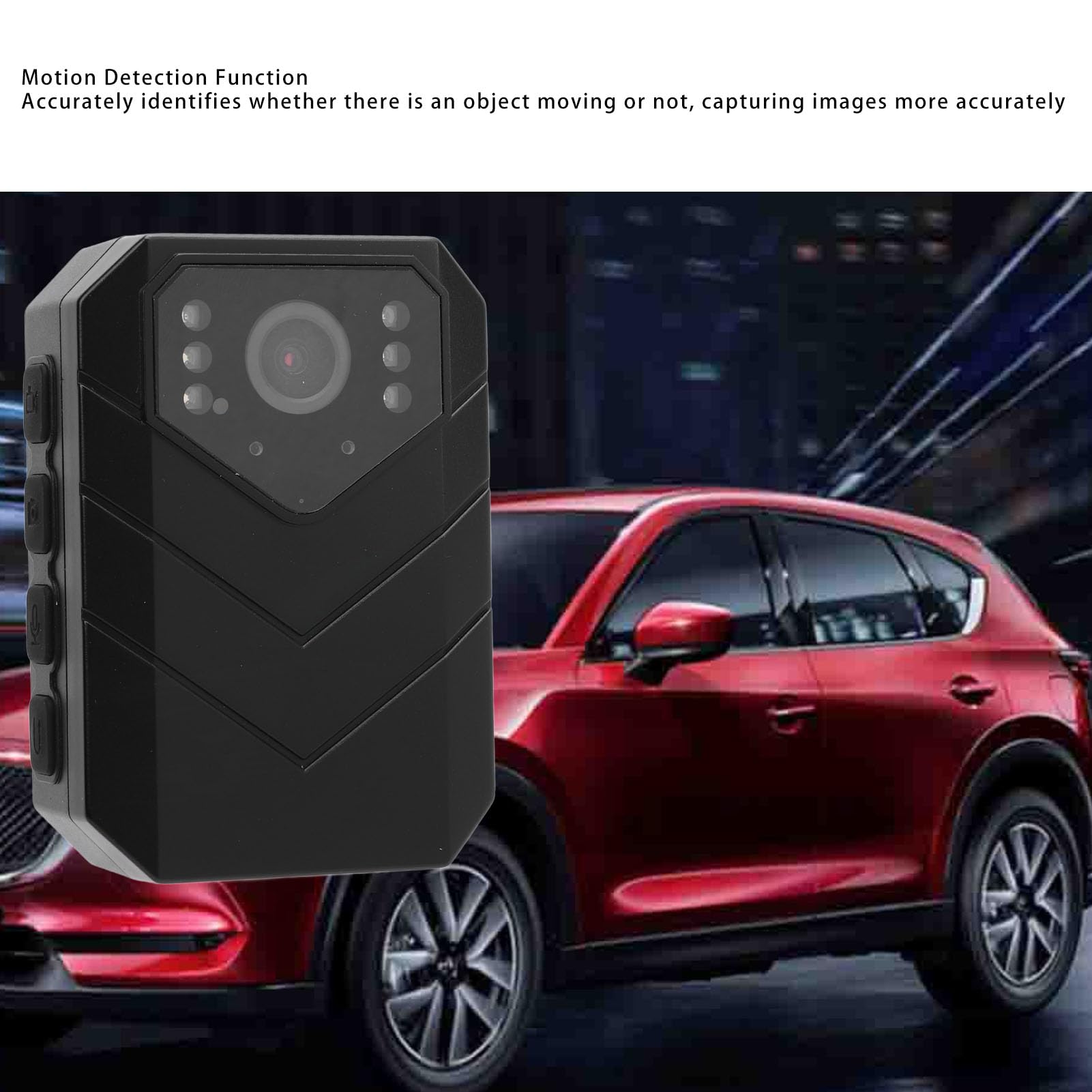 VBESTLIFE Telecamera per il Corpo della Polizia HD 1296P, Fotocamera Indossata Dal Corpo Impermeabile, Fotocamera Portatile Indossabile con Registrazione Audio Video, Visione Notturna, per