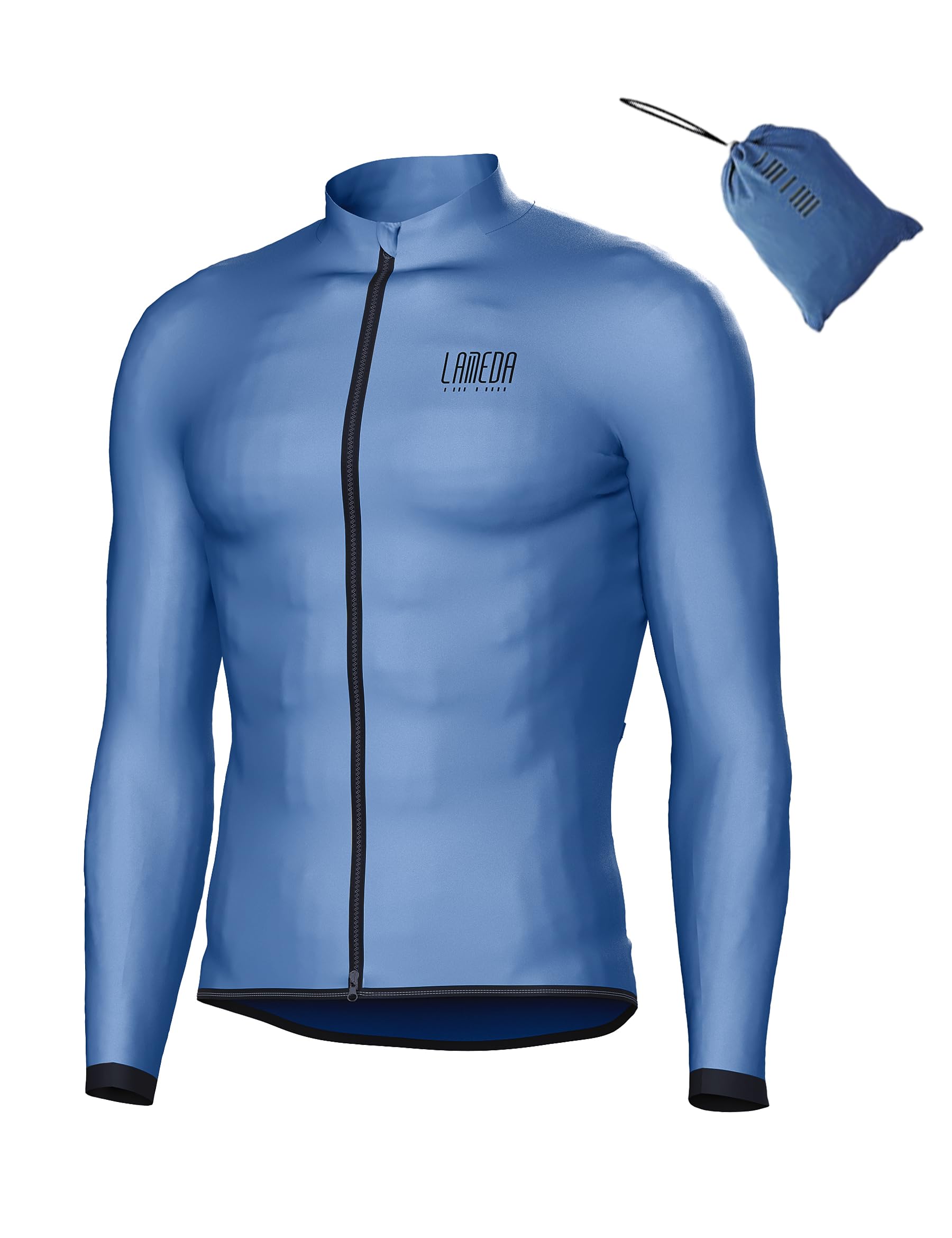 LAMEDA Cycling Jacket for Men Women, Windproof Lightweight Packable Cycling Windbreaker Bicycle Clothing Jacket