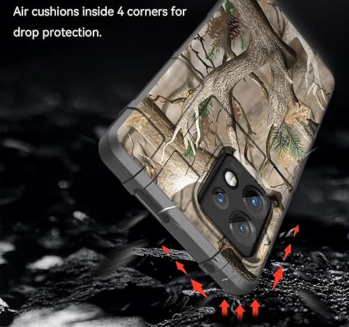 Miniatura 5 de Funda con clip para Motorola Edge Plus (2023), Nakedcellphone Special Ops camuflaje al aire libre Cubierta protectora resistente y trinquete