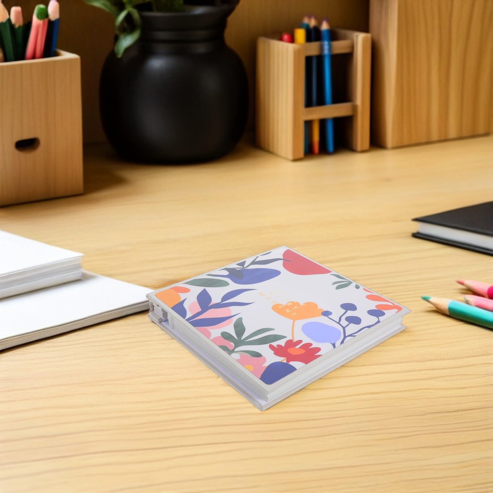 PartyKindom Álbum de Colección de Especímenes de con 30 Páginas Adhesivas, Diseño Flexible y Protección Transparente para Exploración y Viajes