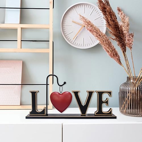 Wood Love Sign Freestanding Letters Cutout Wooden Words Block Mother's