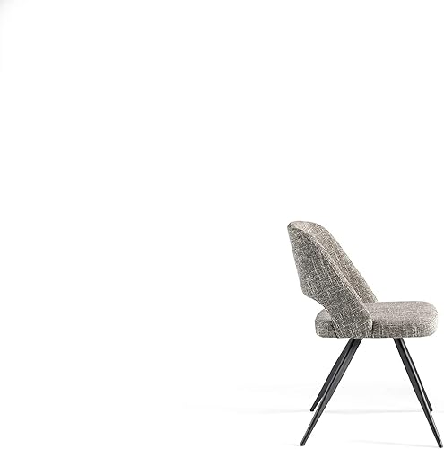 Miniatura 3 de Silla comedor tapizada en Tela y estructura de Patas en Acero epoxi Pintado en Color