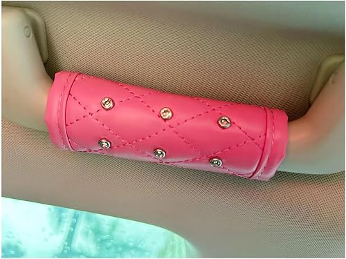 MLOVESIE Paquete de 4 fundas brillantes para manija de puerta de seguridad para automóviles, con cristales brillantes, almohadillas protectoras para