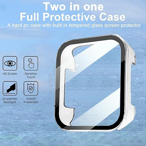 Vista 2 de Funda compatible con SKG V7 Pro, Lamshaw Hard PC Case con protector de pantalla compatible con SKG V7 Pro/ENOMIR, Aeac, ENGERWALL, Konitee, DECWIN