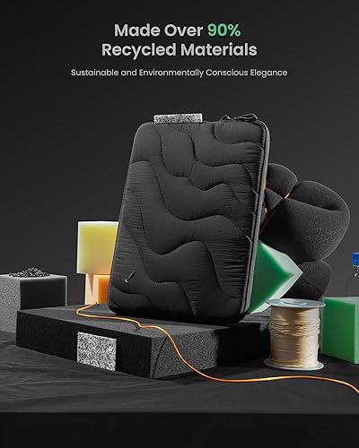 Miniatura 4 de tomtoc Funda protectora 360 para laptop de 14 pulgadas MacBook Pro M3M2M1 A2992 A2918 A2779 A2442 2023-2021, diseño acolchado, suave, ligera, a