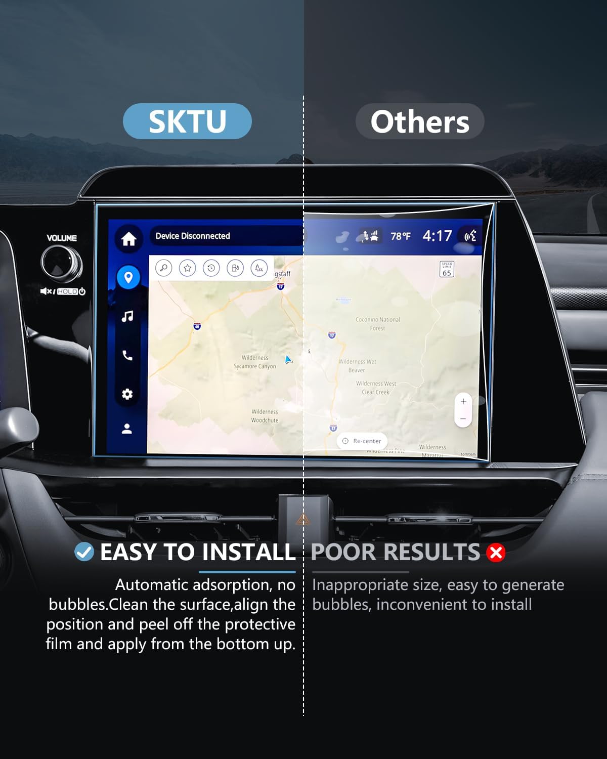 SKTU 2PCS for 2026 Subaru Outback Screen Protector for 2026+ Subaru Outback 12.1-Inch Navigation Screen & 12.3-Inch Instrument Cluster Screen [Ultra HD, Anti Glare&Scratch, 9H Hardness] Subaru Outback 2026 Accessories Tempered Glass Screen Cover