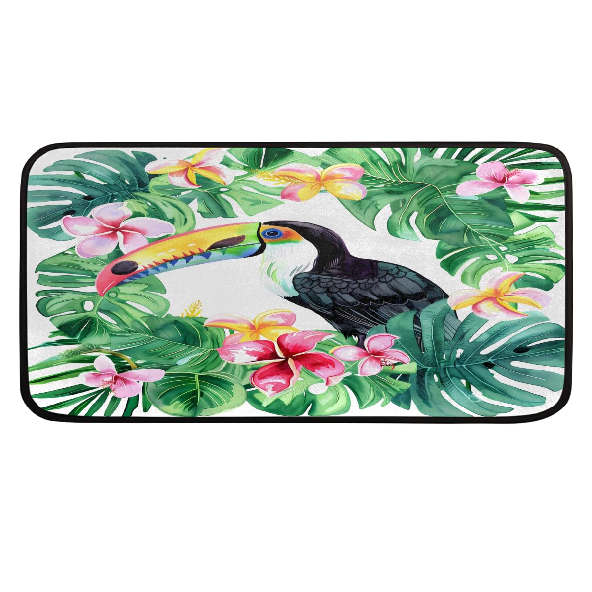 Tapis de cuisine anti-fatigue toucan pour soulager les jambes et éviter les sols glissants