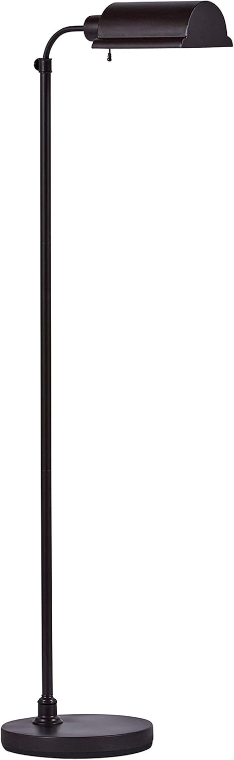 Black Friday - 70% OFF Amazon Brand – Stone & Beam Modern Pharmacy Living Room Standing Floor Lamp With Light Bulb - 48 x 10 x 15 Inches, Matte Black