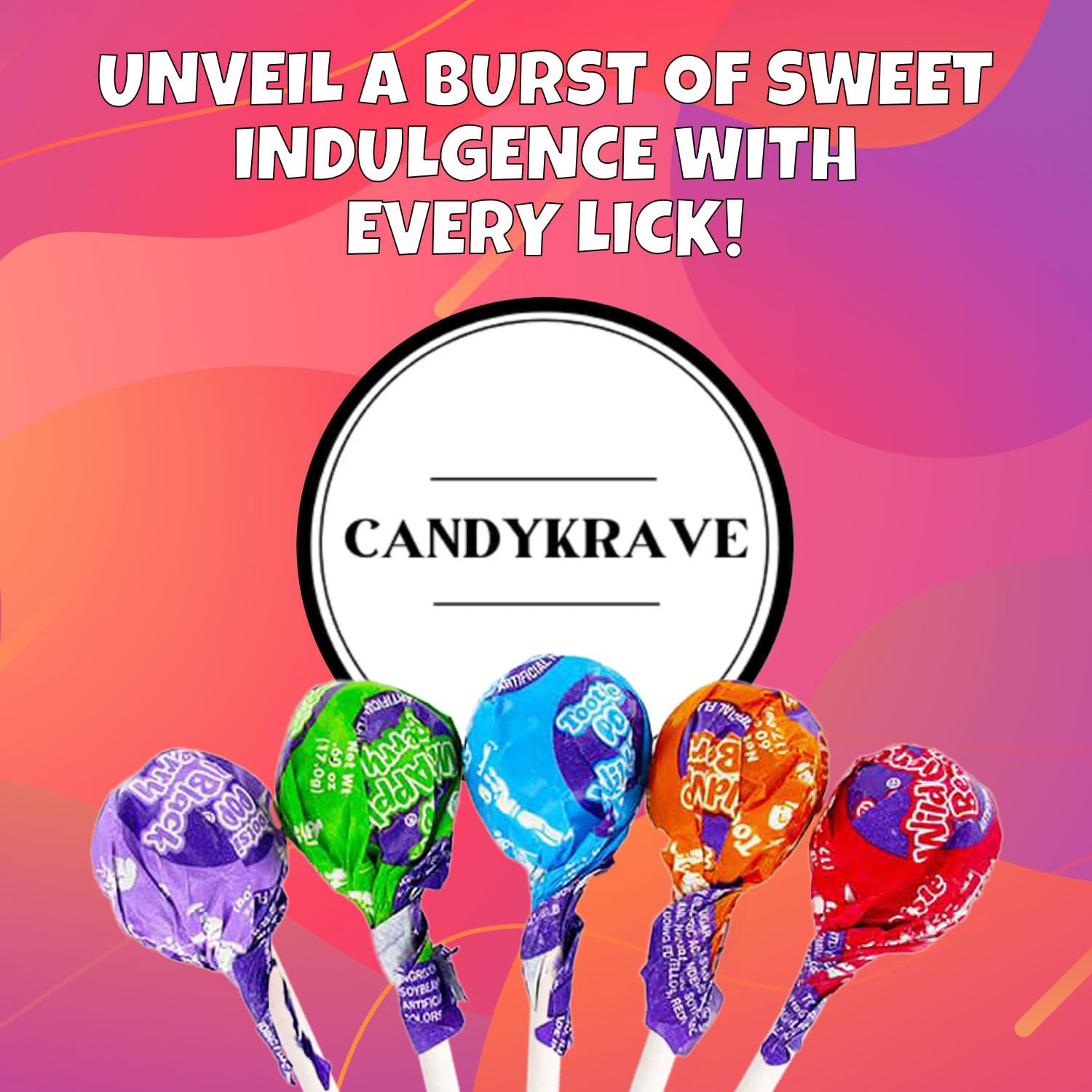 Tootsie Lollipops Limited Edition Assorted Wild Berry Flavors with Chocolaty Tootsie Center, 2 lbs Individually Wrapped Delicious Gluten Free Hard Candy for Pantry, Birthdays, Easter & Christmas