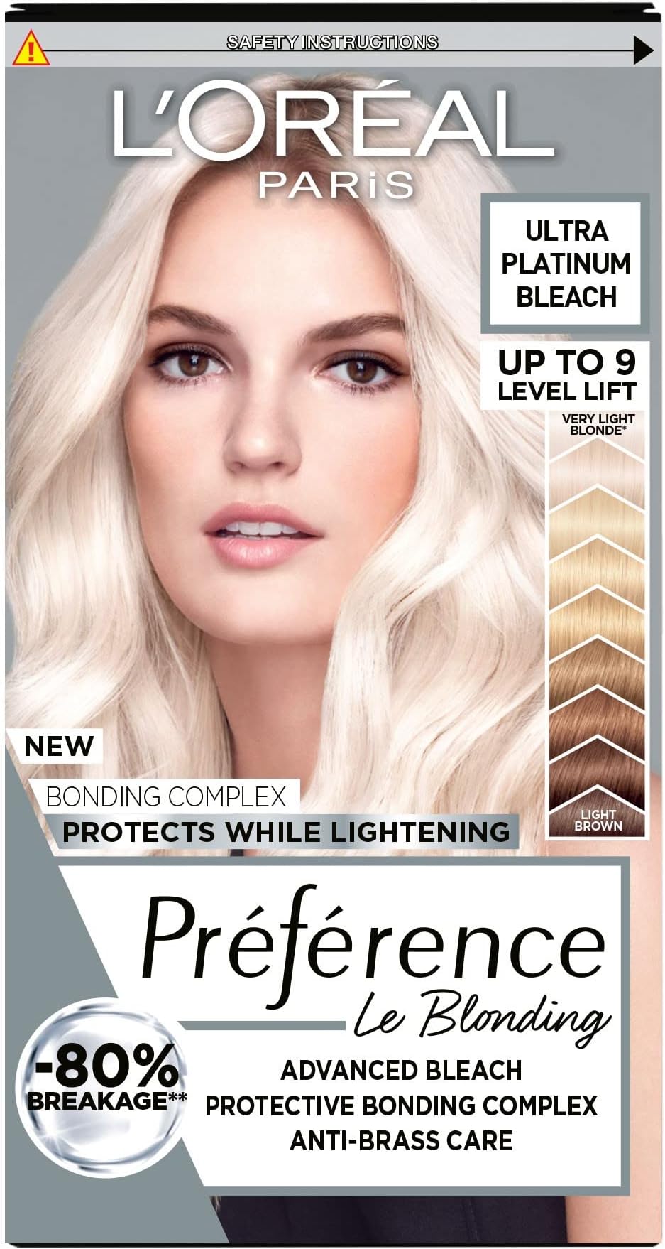 Preference Hair Dye, Luminous Permanent Rich Hair Colour, Long Lasting Brilliance, Achieve Radiant, Salon-Inspired Results, Shade: Extreme Platinum