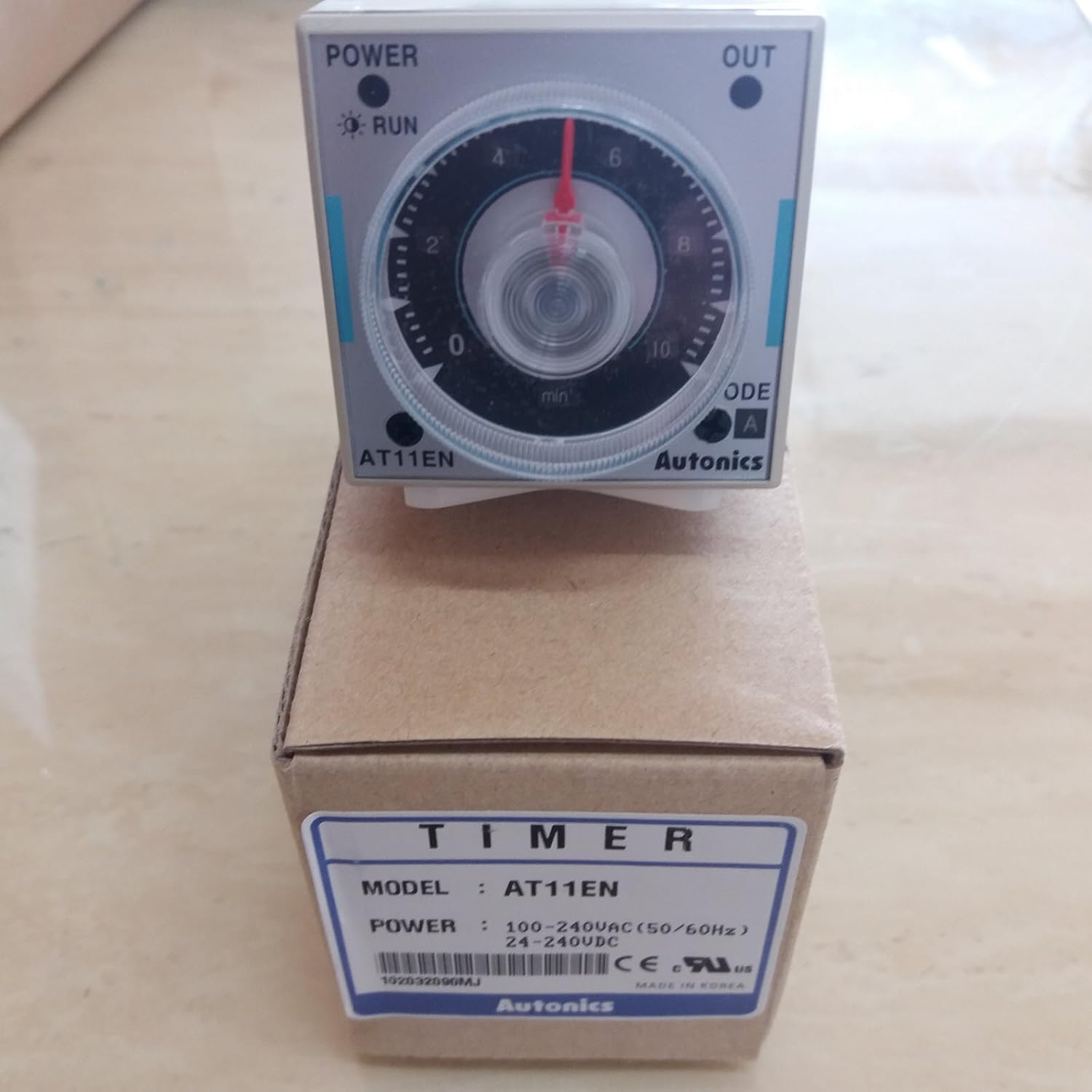 Autonics AT11EN Singnal on start Type Multi-function Timer 100-240VAC/24-240VDC Made in Korea