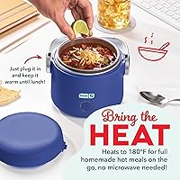 Vista 2 de DASH Hot2Go™ Calentador de alimentos personal (20 onzas) - Azul eléctrico