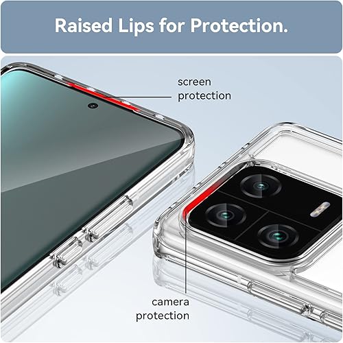 Miniatura 2 de Funda transparente para Xiaomi 13 Pro, 2210132G 2210132C Caso suave claro TPU teléfono fundas a prueba de golpes transparente parachoques cubierta