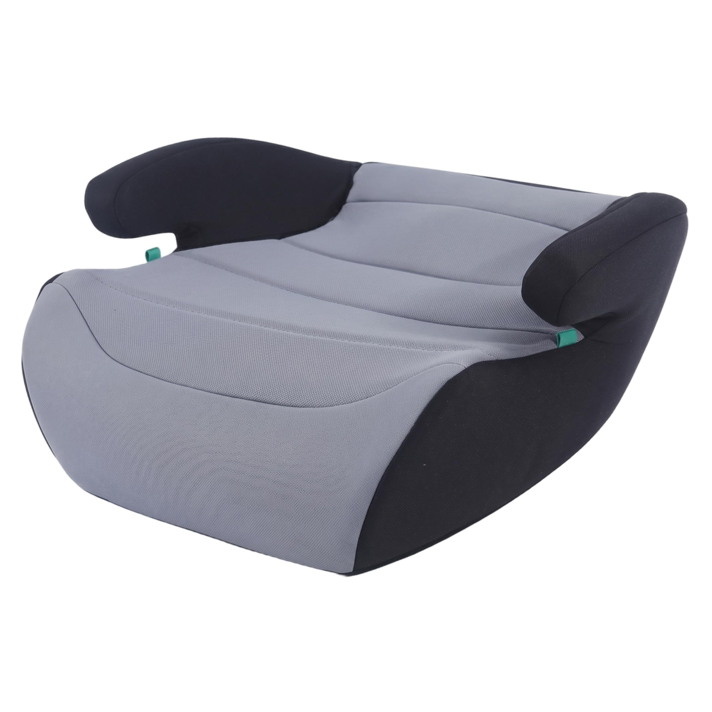 Seggiolino auto per bambini, seggiolino auto ergonomico senza schienale portatile per bambini adatto alla maggior parte dei veicoli, 15x14x7 pollici, grigio.
