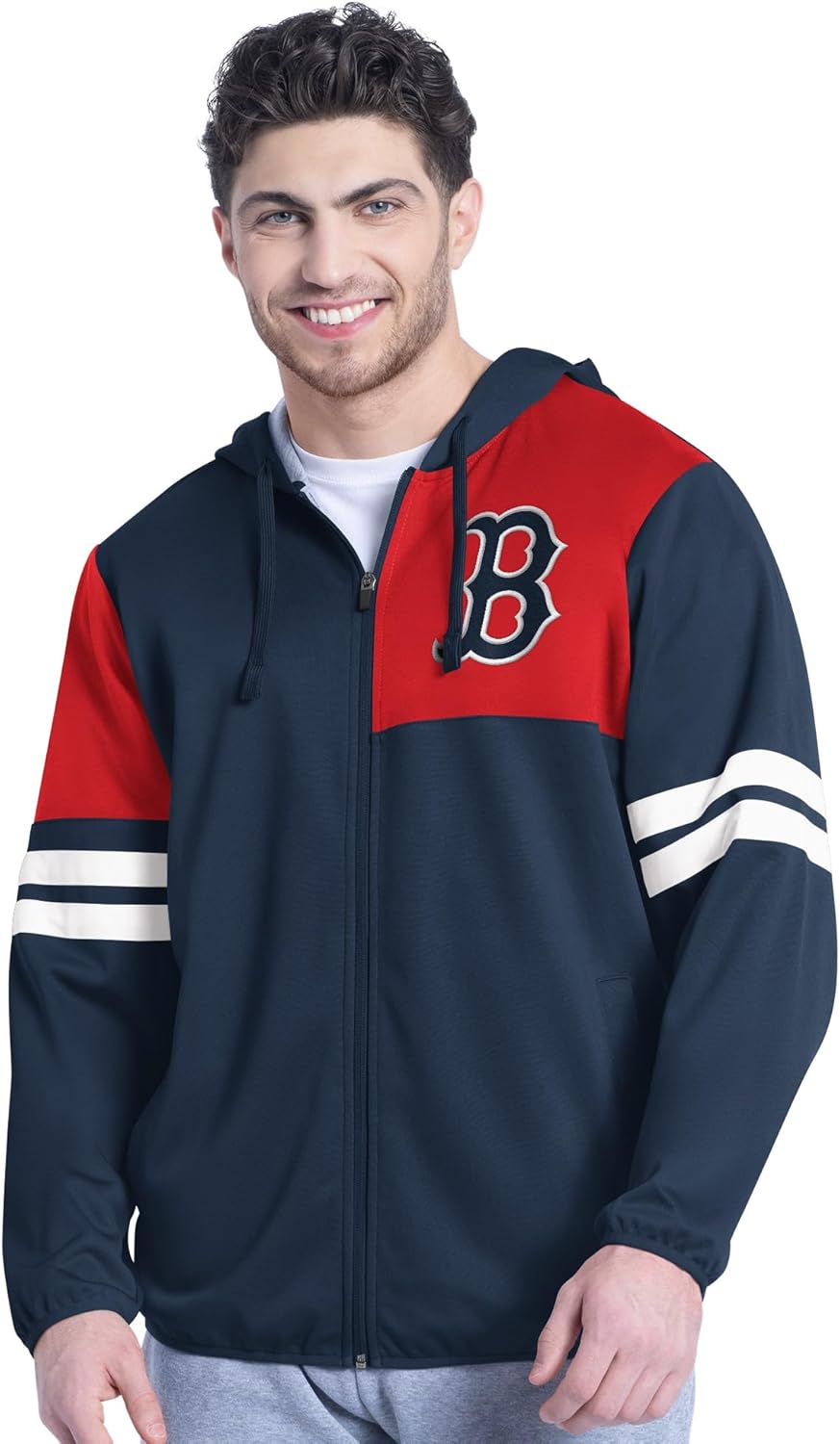 G-III Sports MLB Mens Formation Full Zip Hooded Jacket