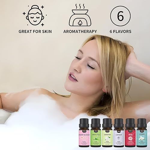 Miniatura 3 de Juego de aceites esenciales, aceites esenciales para difusor para el hogar, aceites difusores de aromas para aromaterapia, lavandería, fabricación