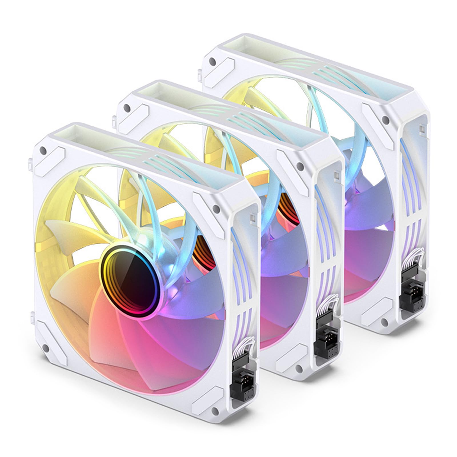 Computergehäuse Lüfter, 120 mm ARGB Lüfter für Computergehäuse, Sync, CPU Kühler, Kühler, buntes Gehäuse, 5 V, 3-polig, PWM