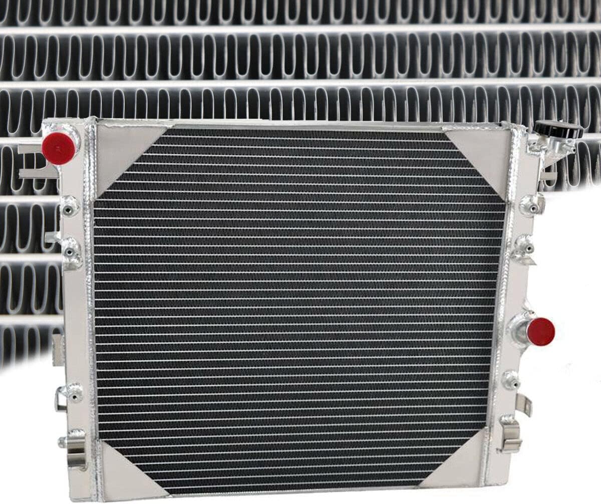 Full Aluminum Radiator Replacement for 2007-2018 Jeep Wrangler Jk Rubicon Sahara Sport Unlimited 3.6L 3.8L V6 Gas Engine Radiators 08 09 10 11 13 14 16,3 Row Core Wrangler JK Radiators