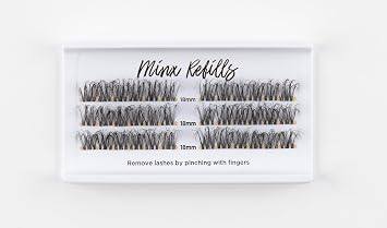 Linx 3D DIY False Cluster Eyelashes Reusable Lash Extensions Multipack 10mm-16mm and Refills Minx 18mm Refill