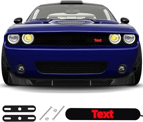 Insignia LED personalizada para parrilla de automóvil, emblema de rejilla delantera iluminada para automóvil, inserto de parrilla de automóvil, luz