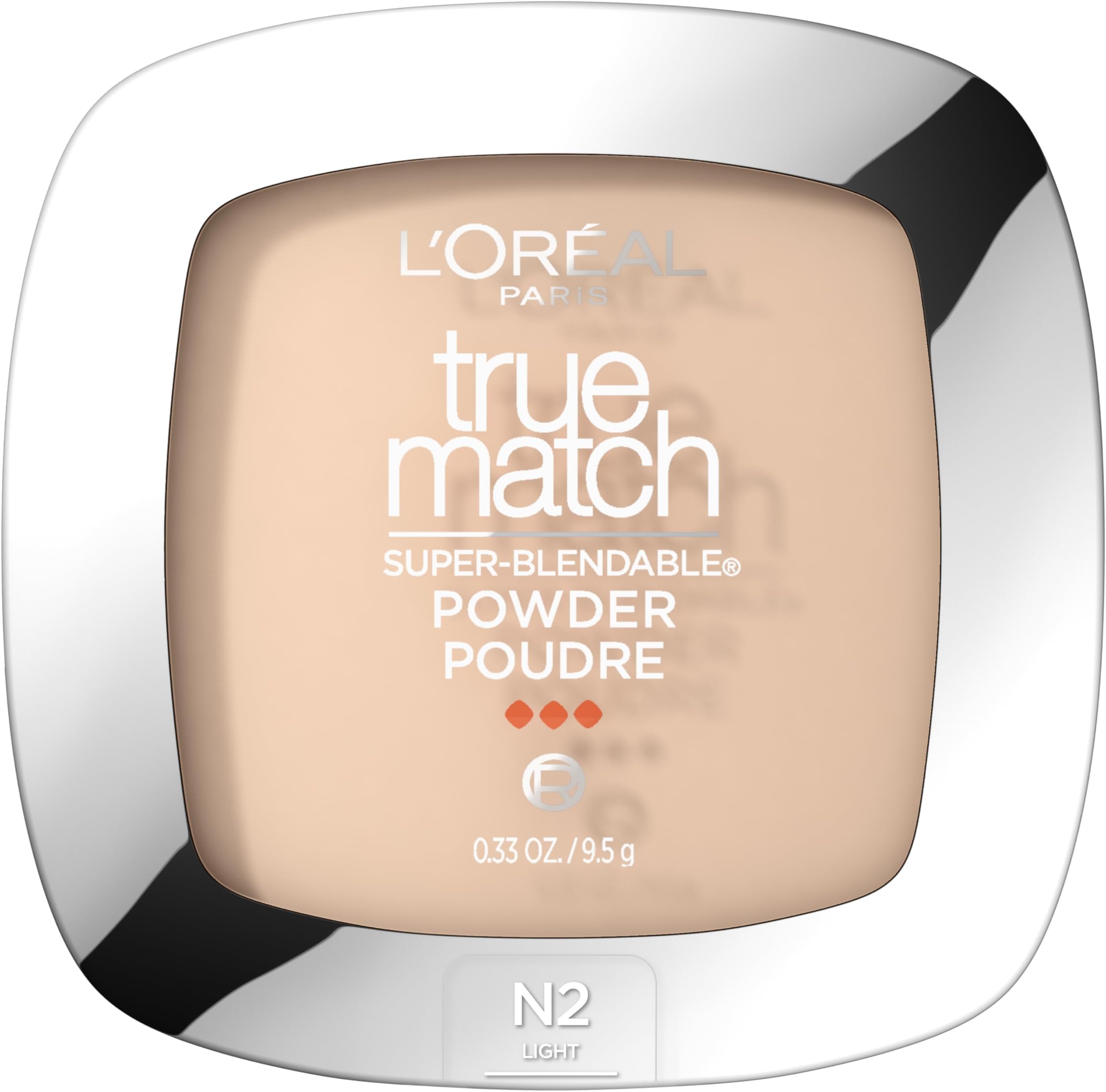 True Match Super Blendable Oil Free Powder Foundation, N2 Light, 0.33 oz, Packaging May Vary