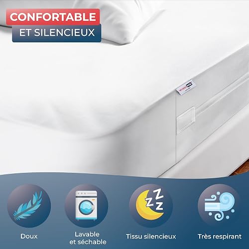 Wrappybag Housse Matelas Anti Punaise de Lit et Anti Acarien 180x200x30 - 6