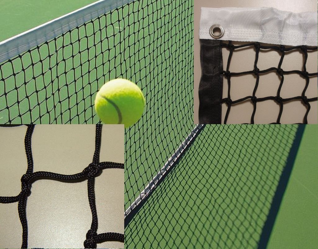 Red de Padel Modelo competición con Cinta en el perímetro. Nylon 3mm de Diámetro. Reglamentaria. Uso Profesional