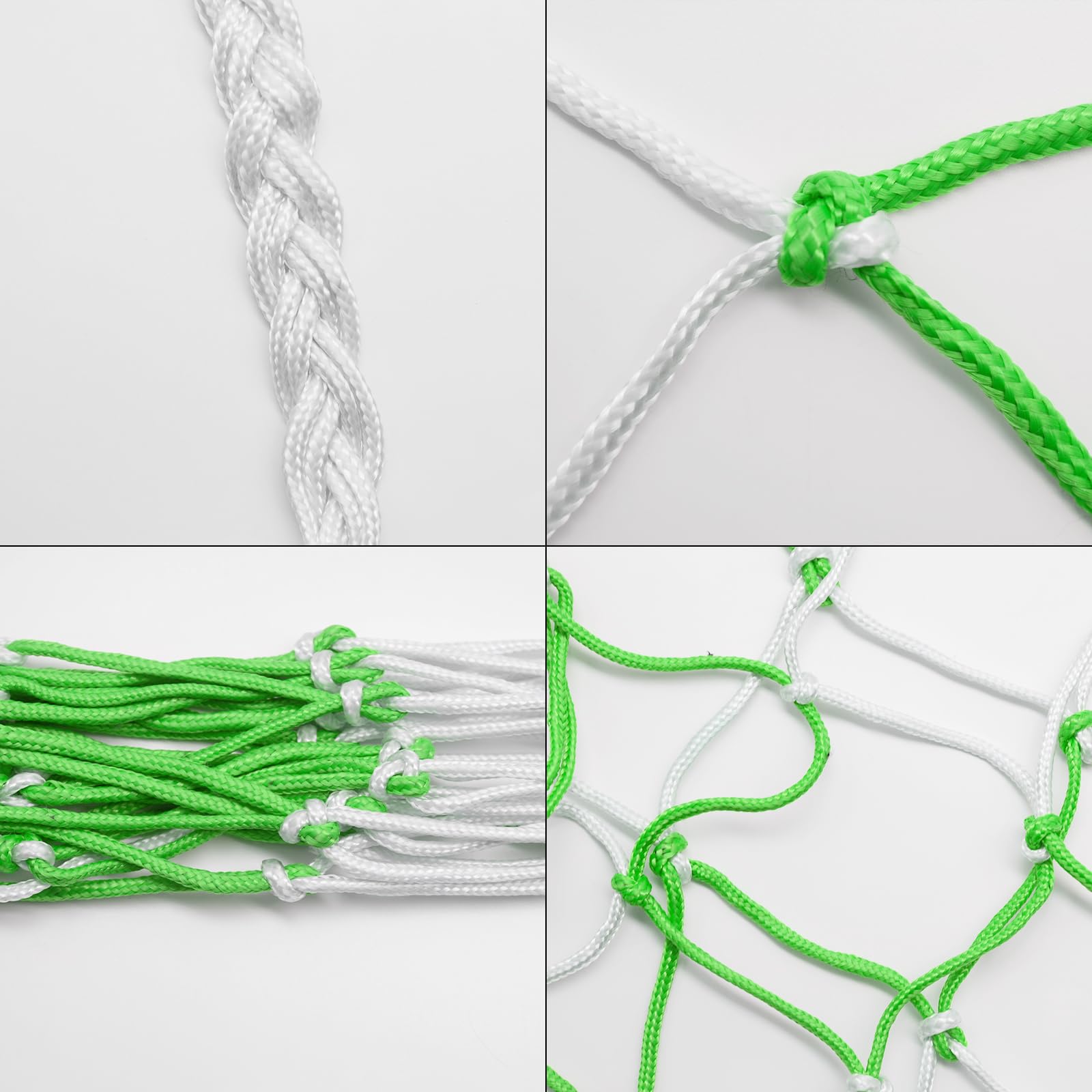 Pumuky Rete Per Palloni Set Di 2 - Borsa A Rete Nylon Per Basket, Calcio, Pallavolo, Con Cordino - Foto 8