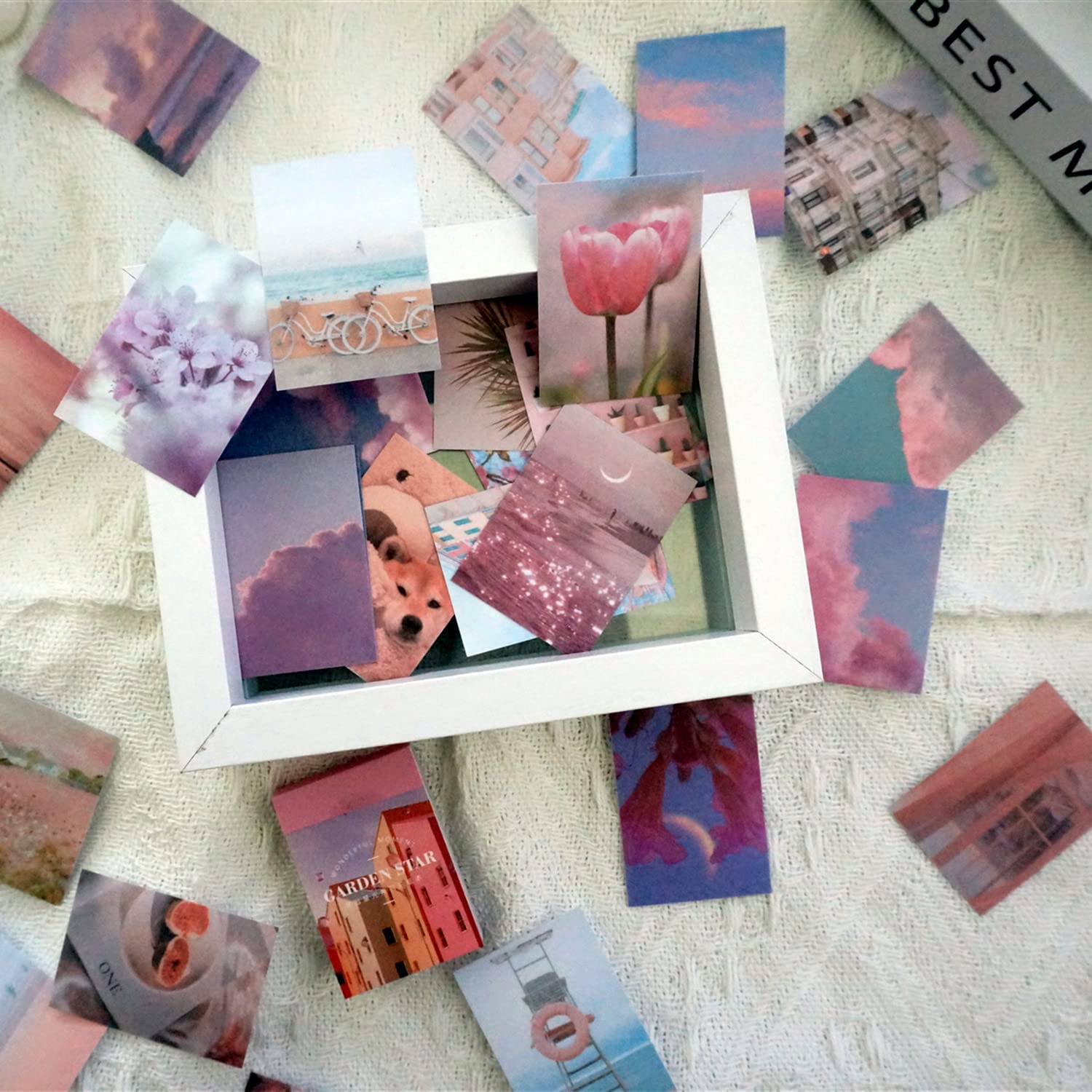 コラージュ素材、メモ、PETテープ、ロールシール、豆本等　まとめ売り ② Amazon.co.jp: PETシール ロールシール コラージュ素材 6種