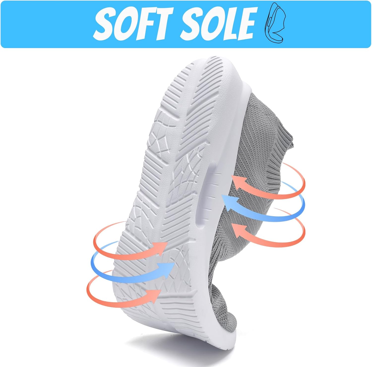 Mens Running Shoes Women Slip On Tennis Walking Sneakers Athletic Breathable Non Slip Gym Casual Lightweight Workout Sport Unisex Shoe