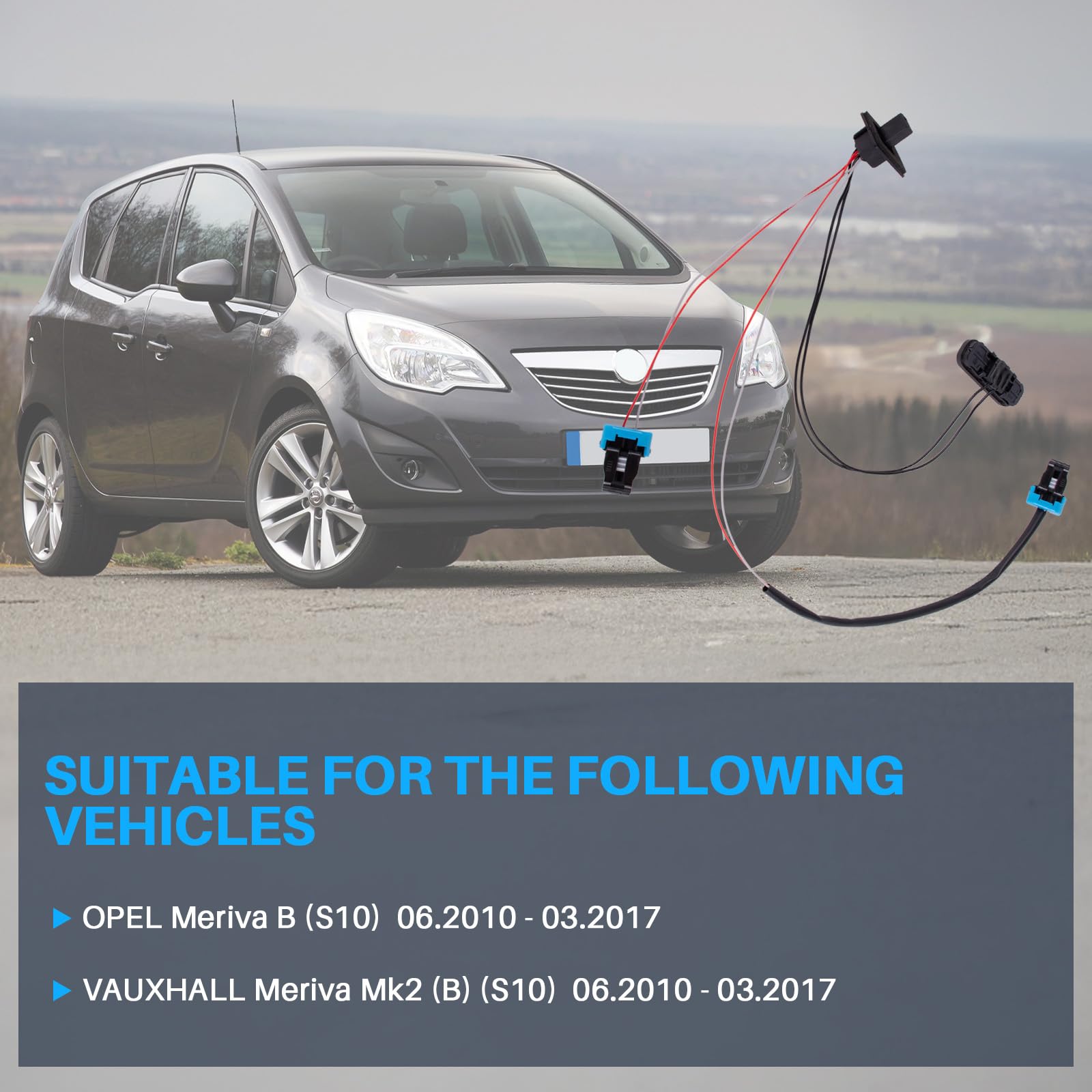 Interruttore di apertura del portellone posteriore, interruttore di rilascio del portello posteriore compatibile con Meriva B S10 Meriva Mk2 B S10 Ricambio per 13422271 13359894 12 41 460