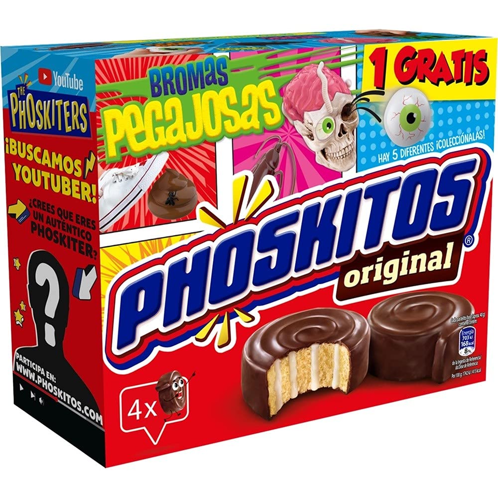 Phoskitos Pastelitos Chocolate 4 Unidades - 160 gr.