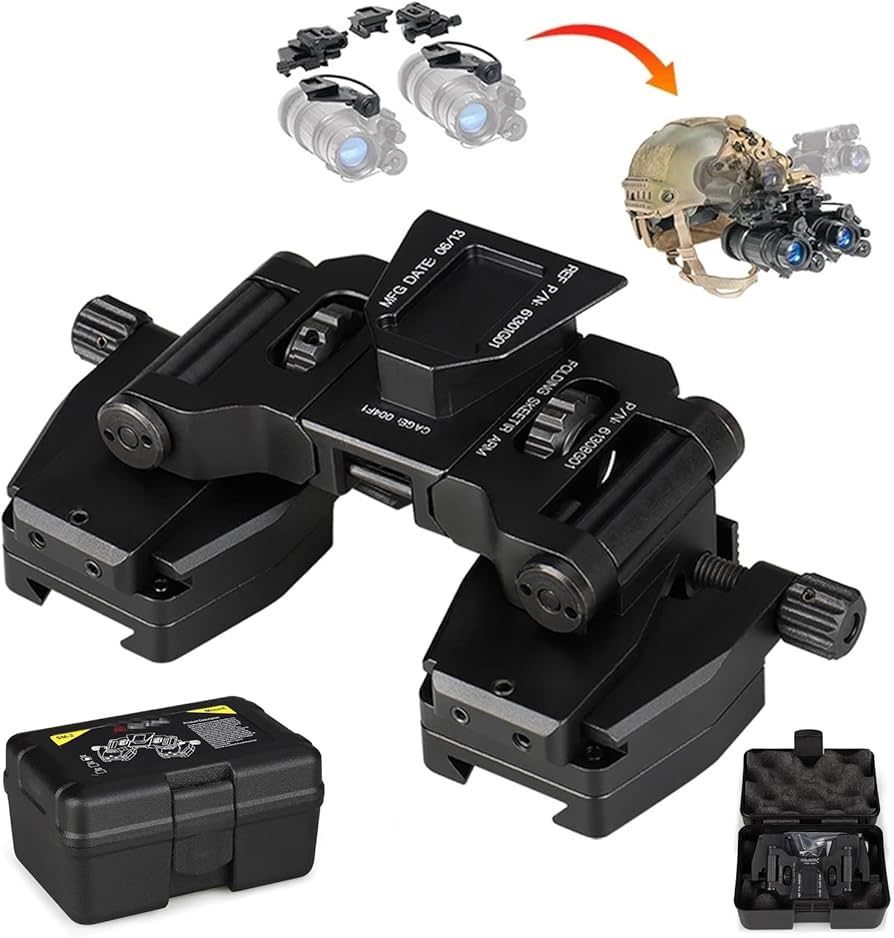 実物 PVS14 BinocularBridgeSYSTEM デュアルマウント Amazon.com: SUZLAZYR PVS-14 Binocular Bridge NVG Mount Light