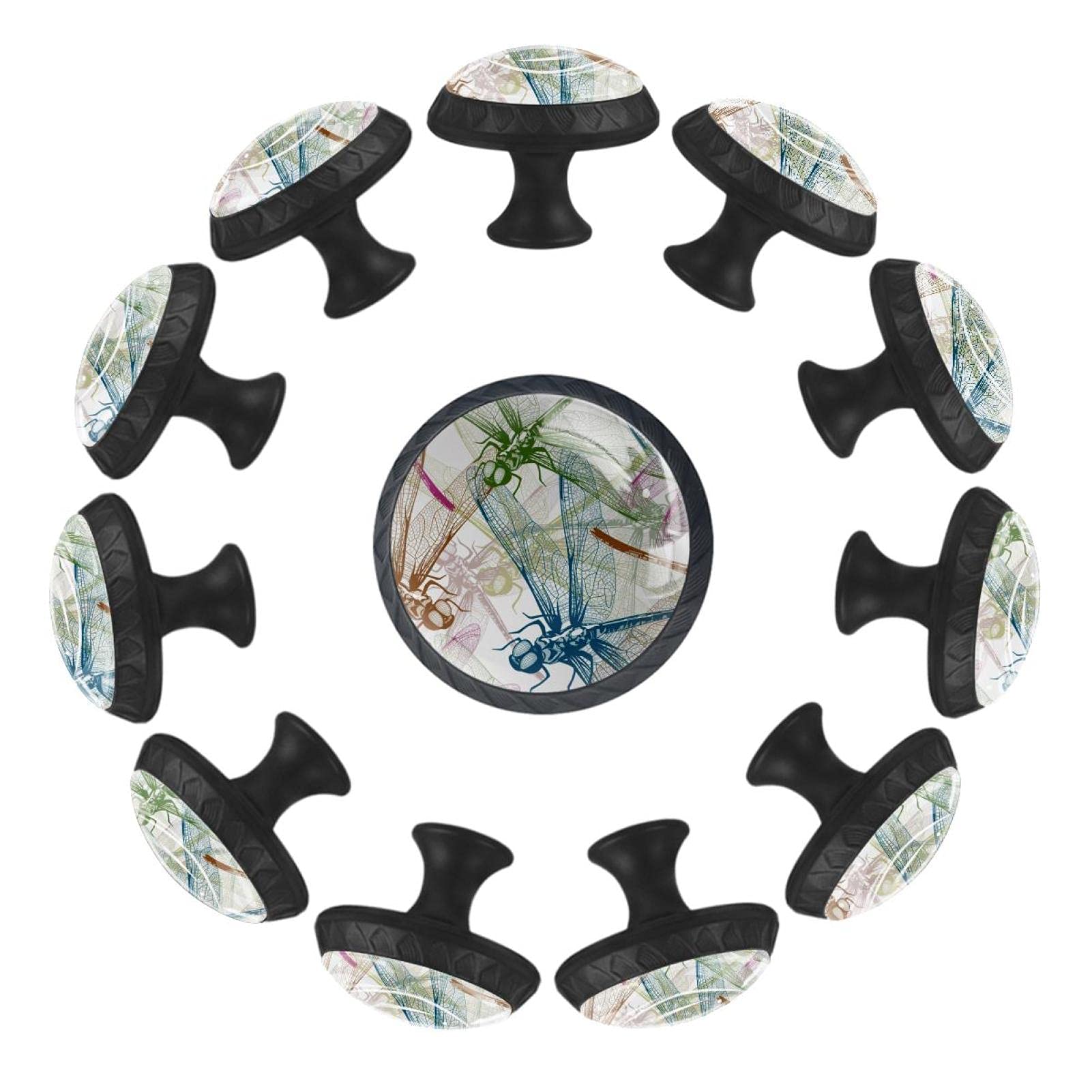 Boutons de tiroir libellules pour réparer et embellir une commode x12