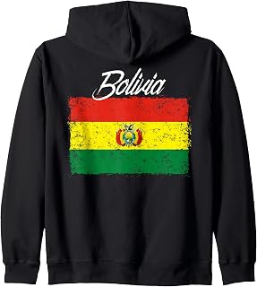 Bolivia Flag Bolivian Zip Hoodie
