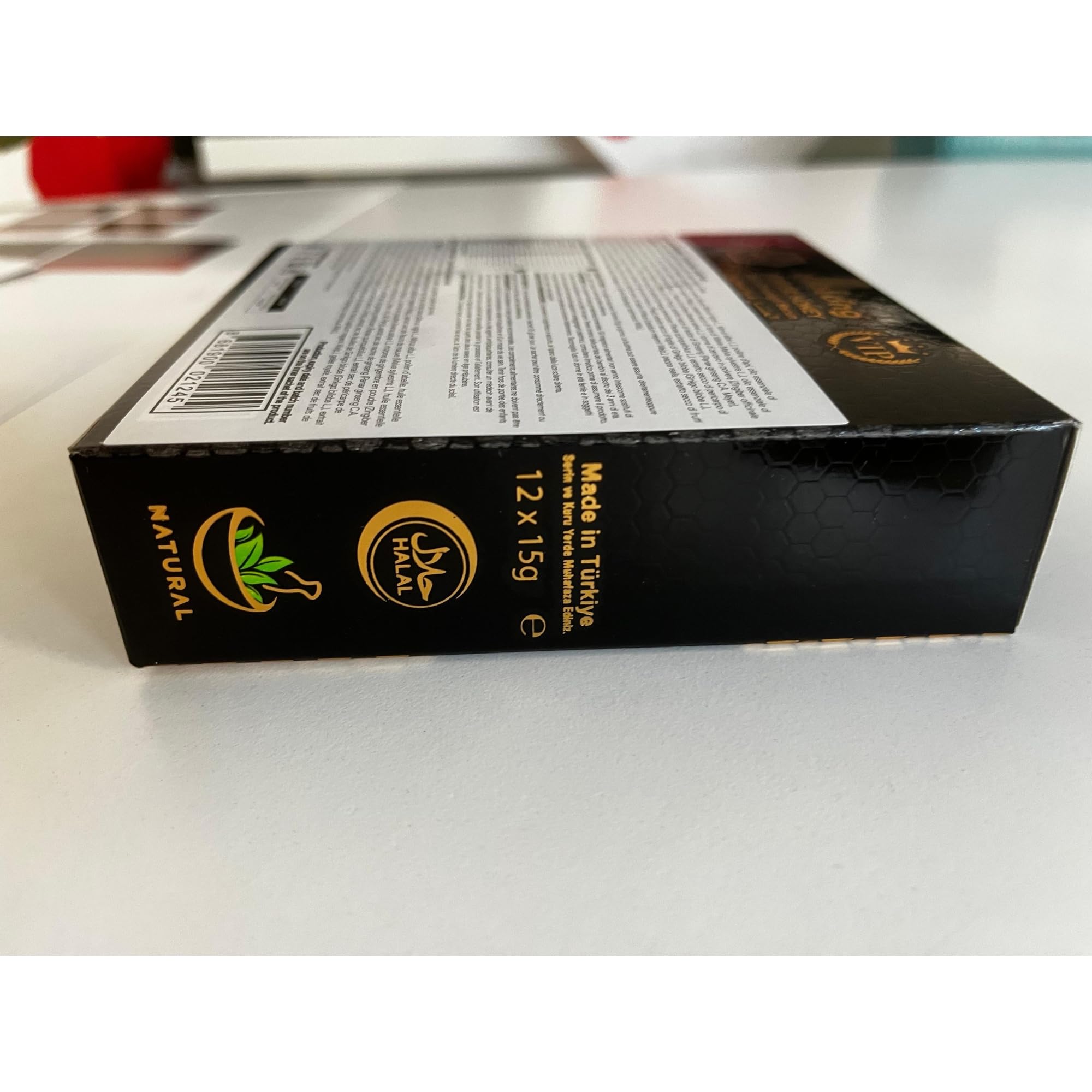 Diblong Miele con Erbe Naturali – Confezione da 12 Bustine da 15g – Miele con Ginseng, Maca e Pappa Reale – Prodotto in Turchia