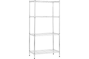 Amazon Basics 4-Shelf Adjustable Shelving Storage Rack