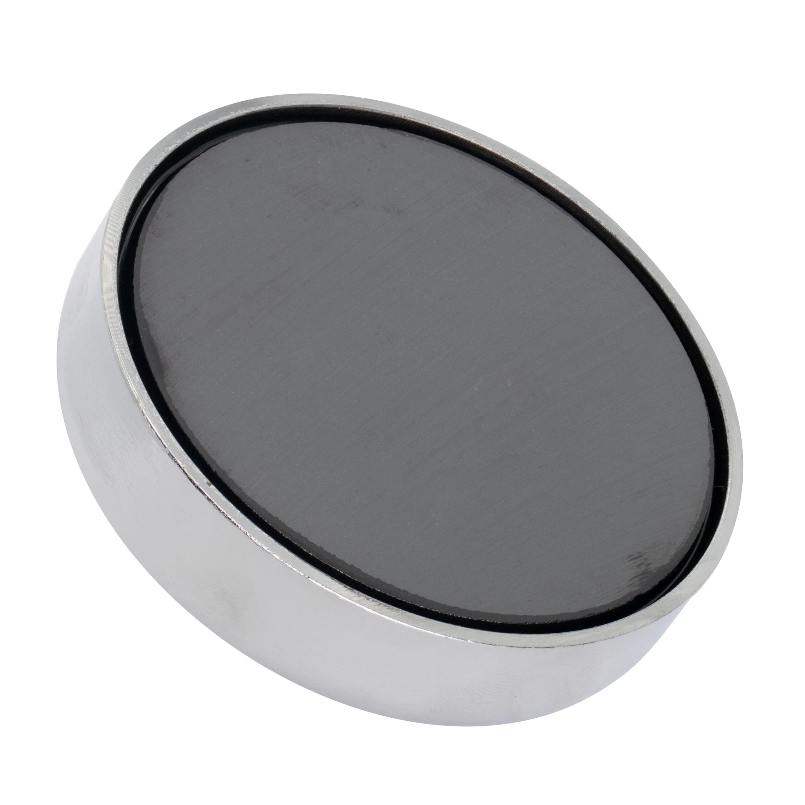 Aimant de Récupération de Ferrite Avec Boulon D'Œil M10 Pour la Pêche Aux Aimants, la Récupération, la Récupération et la Chasse Au Trésor - 80mm dia x 70mm de Haut - 60kg de Traction - Pack de 10