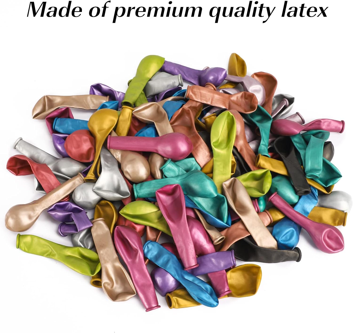 RUBFAC Metallic Balloons 5 Inch, 120pcs 12 Assorted Colors Metallic Rainbow Balloons Party Balloons for Birthday Party Baby Shower Anniversary Festival Arch Garland Decoration : Home & Kitchen