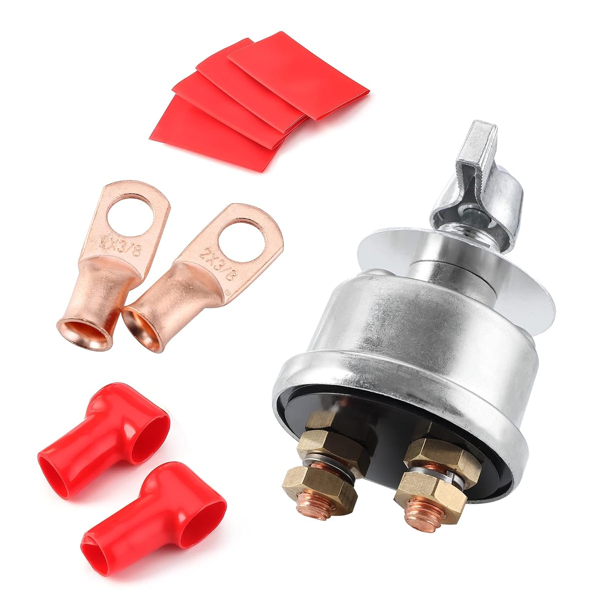 12V-48V High Current Master Battery Disconnect Switch Kit,250A Continuous 1000A