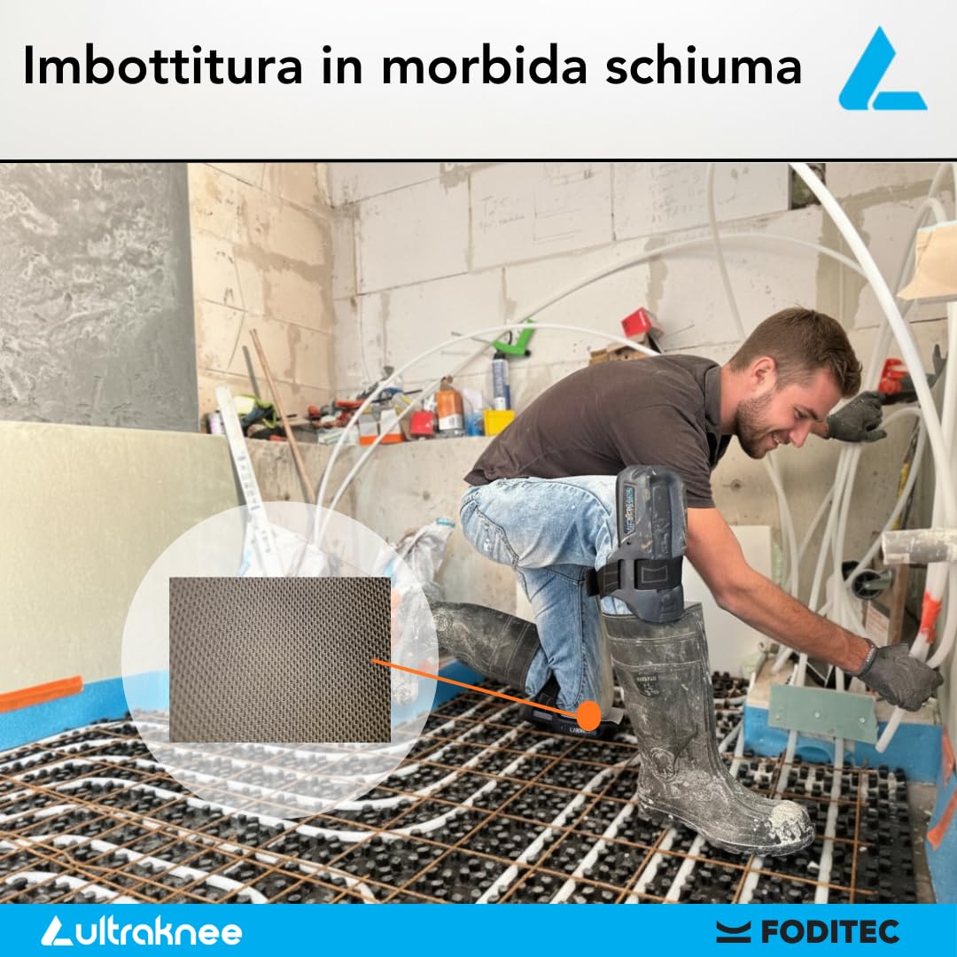 Hammock 1X | Ginocchiere da Lavoro Professionali per Cantiere & Giardinaggio | Protezione Ginocchia | Ergonomiche | Resistenti | Ginocchiere per Pantaloni da Lavoro