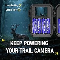 Vista 9 de Paquete de 16 baterías de litio AA, 3500 mAh NO.1 de duración de 1.5 V doble A, batería de litio 【No recargable】