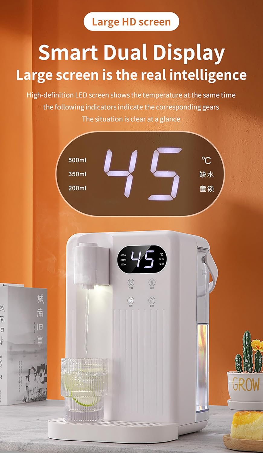 Countertop Water Boiler, 3 Seconds Quick Heat Instant Hot Water Dispenser, Versatile Hot Water Dispenser, Small Water Dispenser