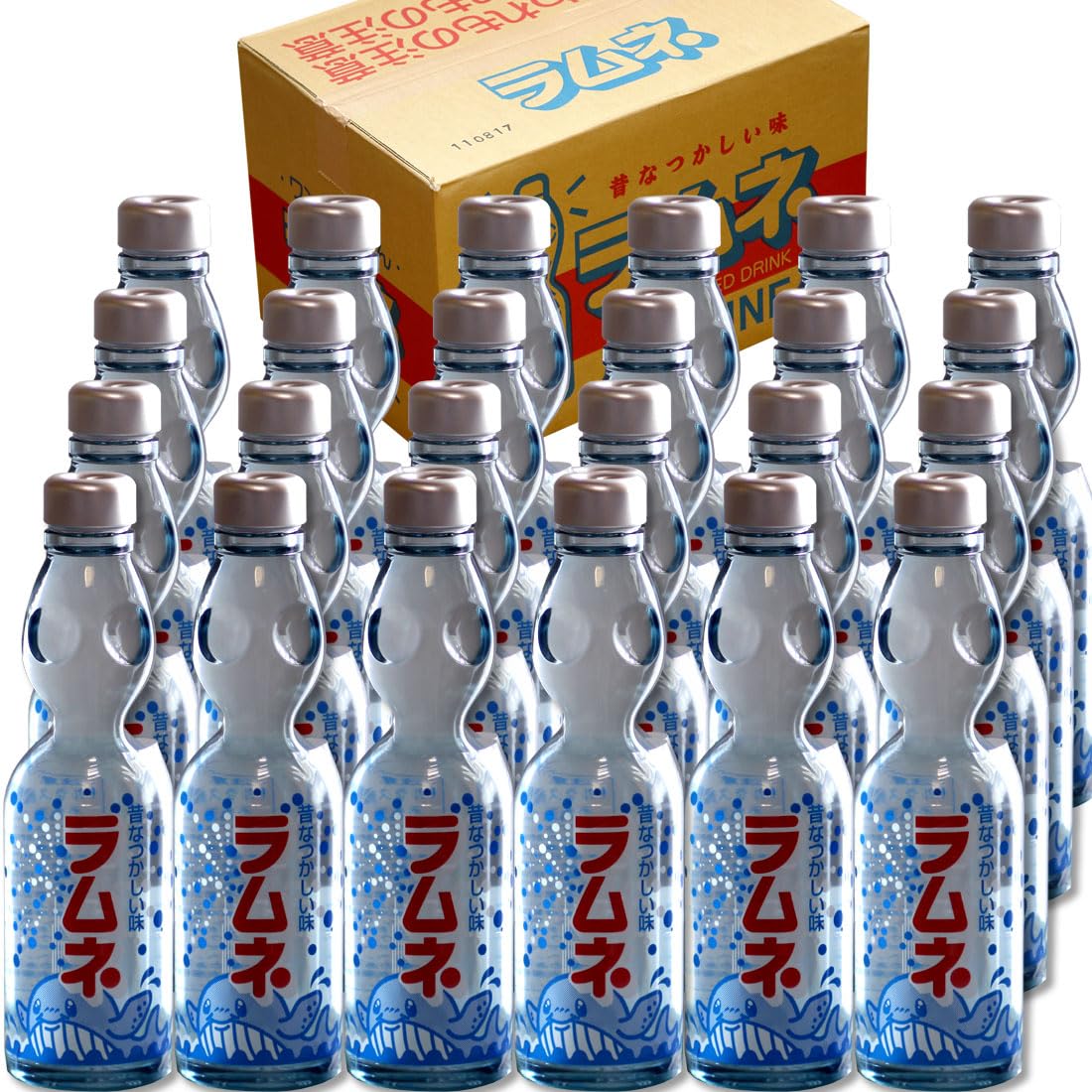 Amazon.co.jp: ラムネ 飲料 瓶 ビー玉入り 200ml 24本 | 業務用, 日本