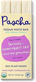 Pascha Organic Vegan White Chocolate Bars, Gluten Free, Non GMO, 10 Count(Pack of 1)