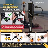 Vista 2 de nooncrazy Ankle Straps for Dumbbell and Cable Machine, Dumbbell Foot Attachment with Longer Stronger Nylon Strap, Tibialis Trainer, Leg Extensions