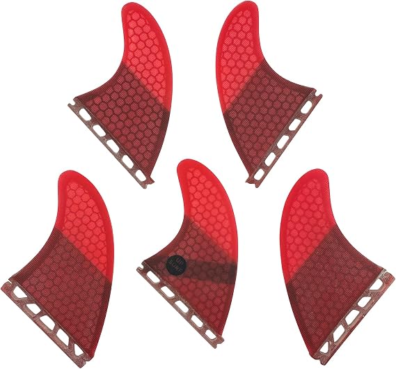 UP SURF Surfboard fins k2.1 5fins Single tab Surfing fins Honeycomb Choose Color