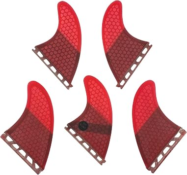 UP SURF Surfboard fins k2.1 5fins Single tab Surfing fins Honeycomb Choose Color